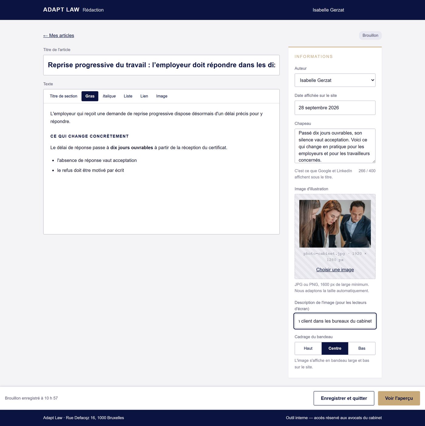 L'image acceptée
